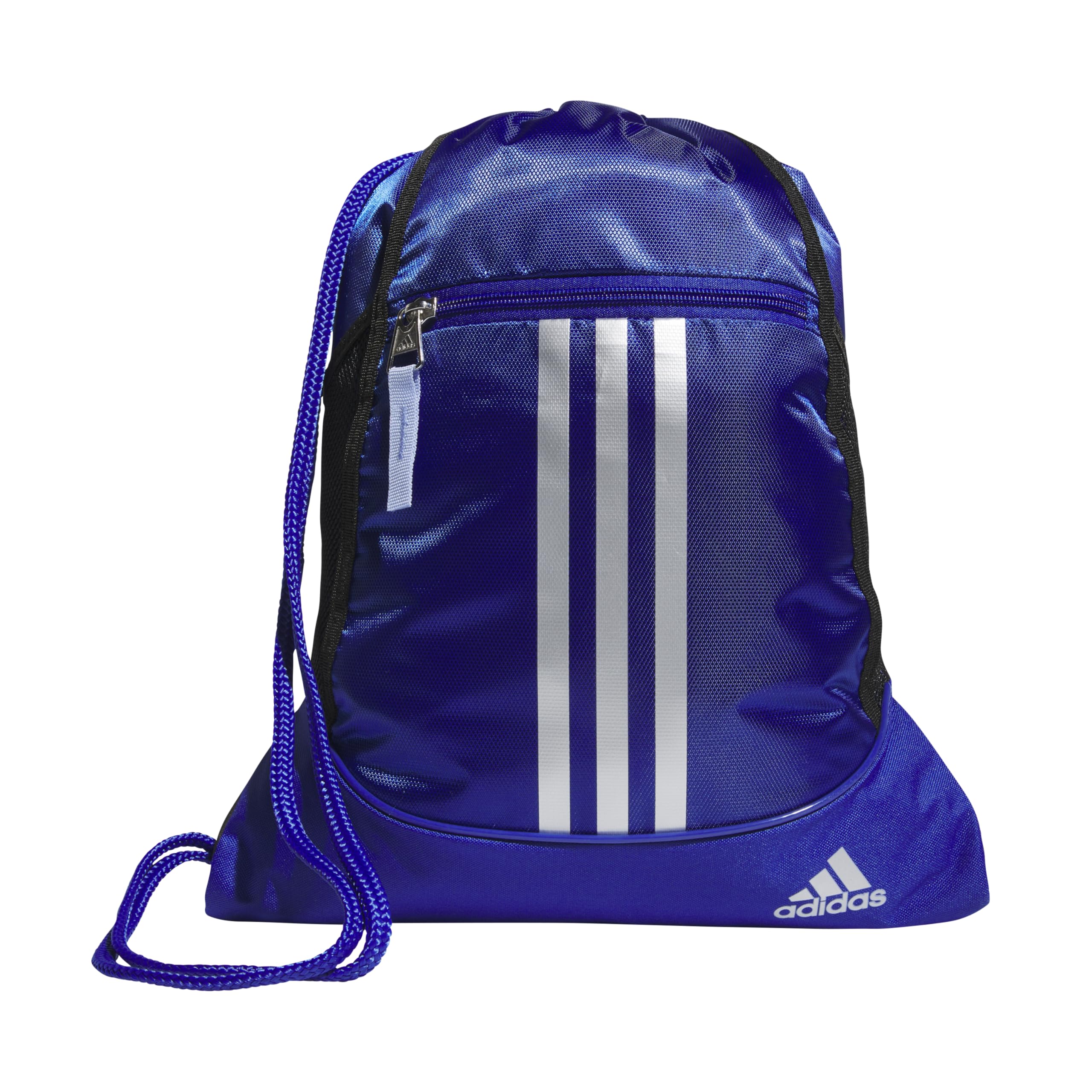 adidas Alliance Sackpack, Drawstring Backpack, Lightweight Small Gym Bag for Women and Men, Black, One Size